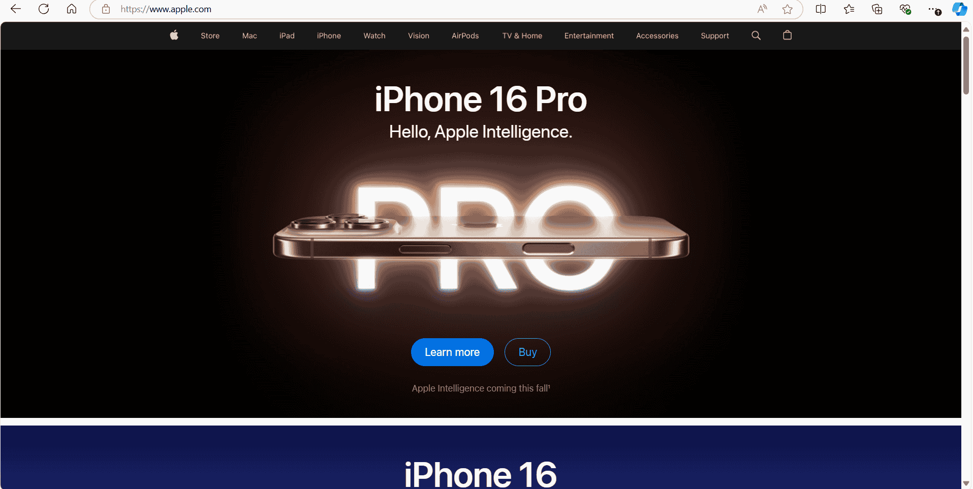 apple website