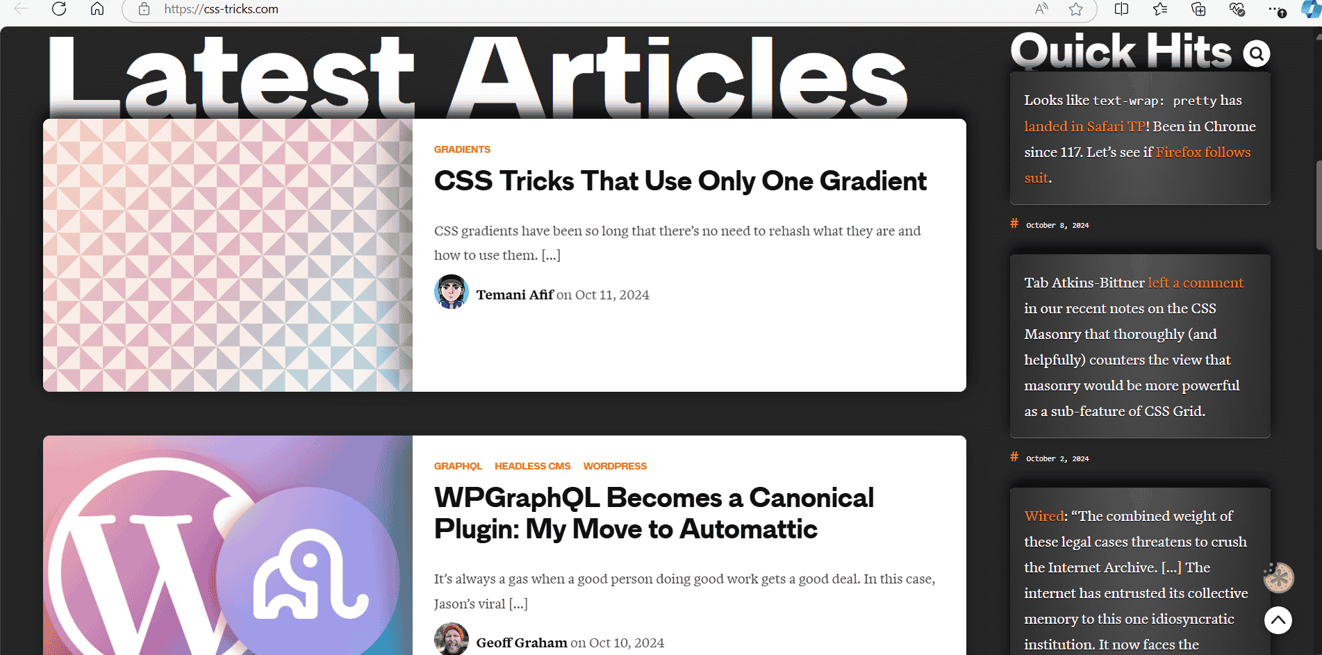 css trick website
