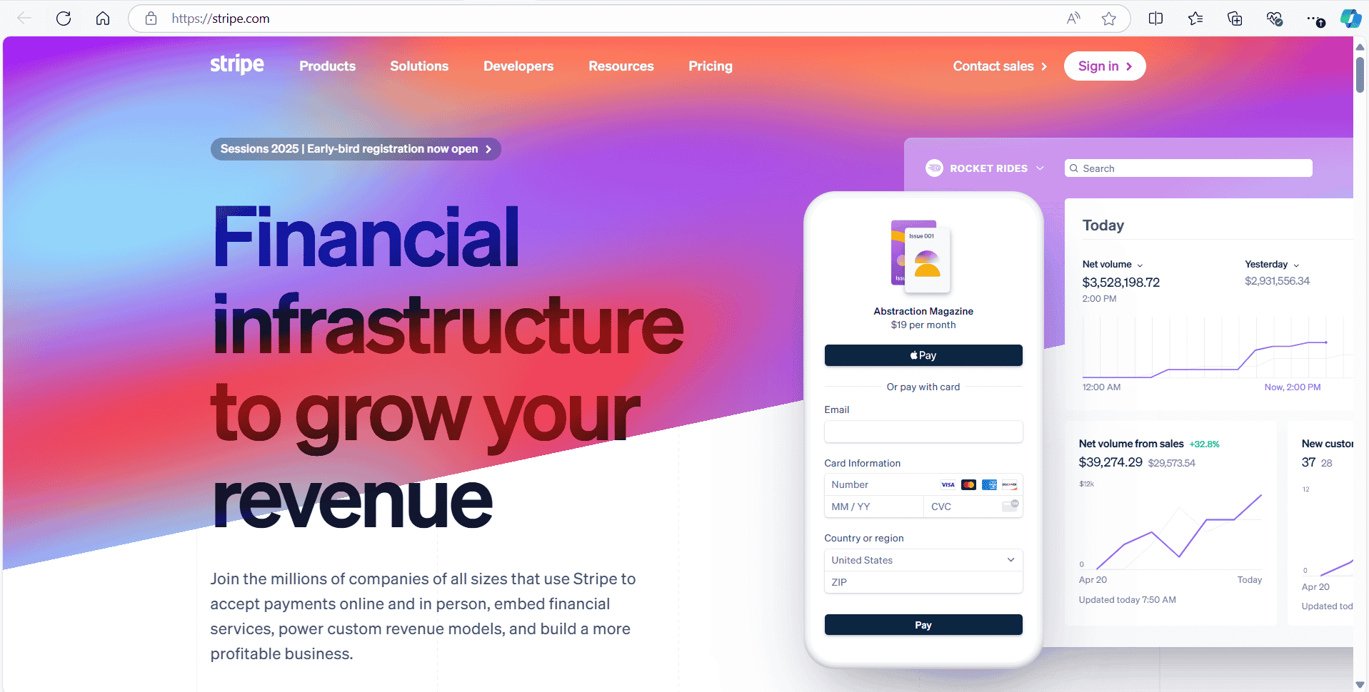 stripe website